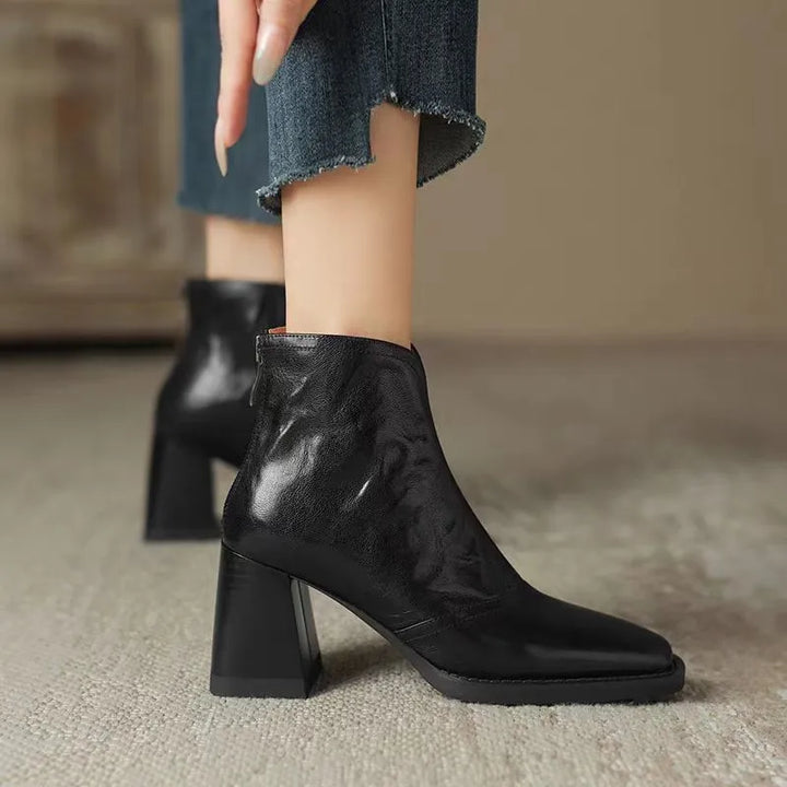 Chloe™| Everly Leather Ankle Boots