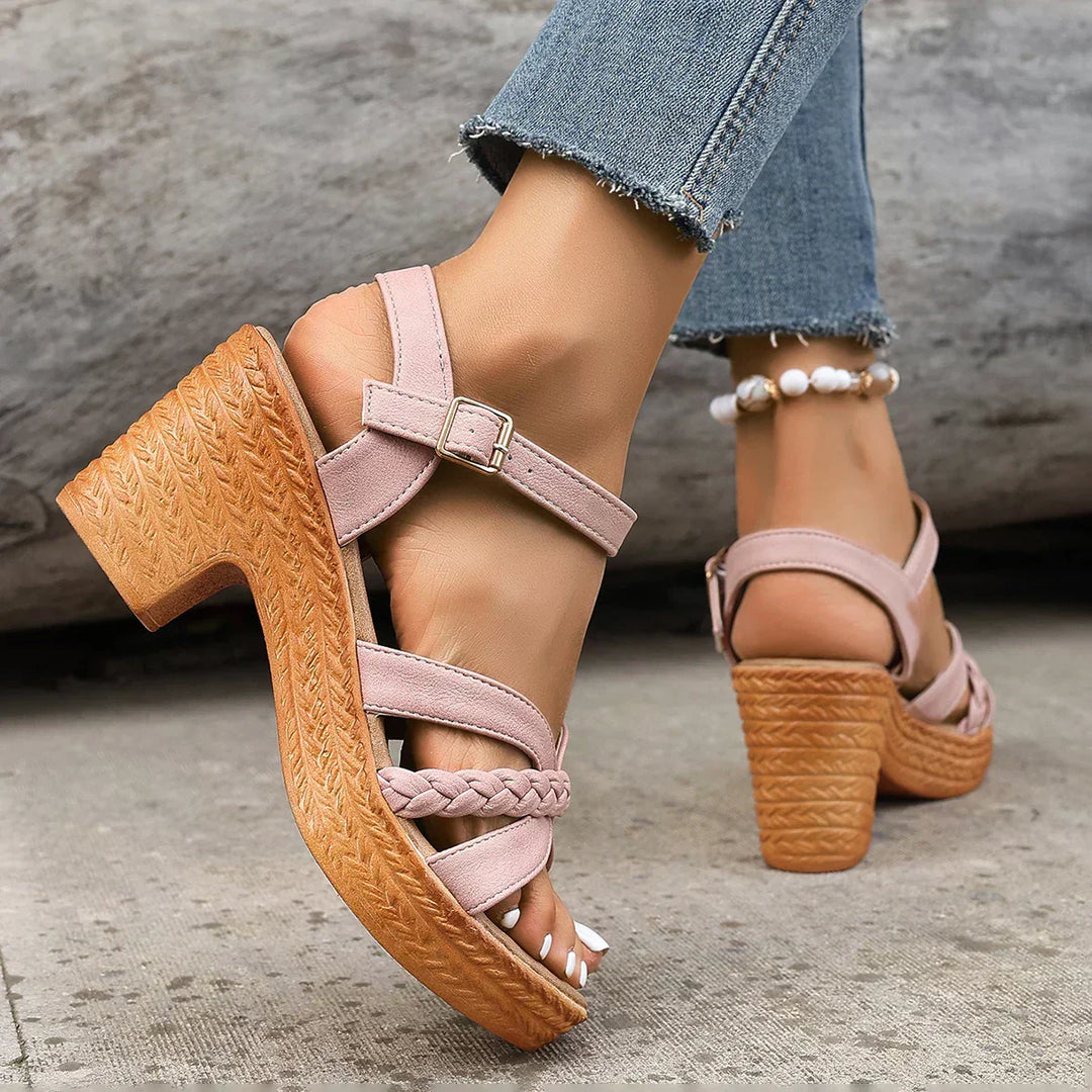 Chloe™| Orthopedic Mid Heel Sandals