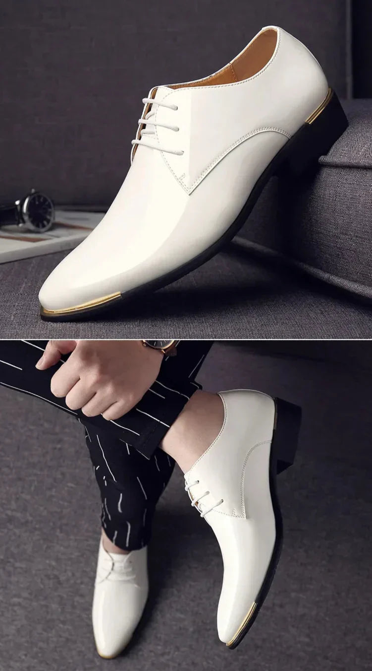 Henry™ | British Style Patent Leather Shoes for Men