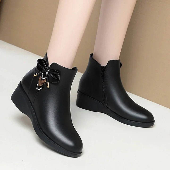 Chloe™| Elowen Leather Ankle Boots