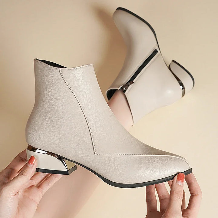 Chloe™| Valencia Leather Ankle Boots