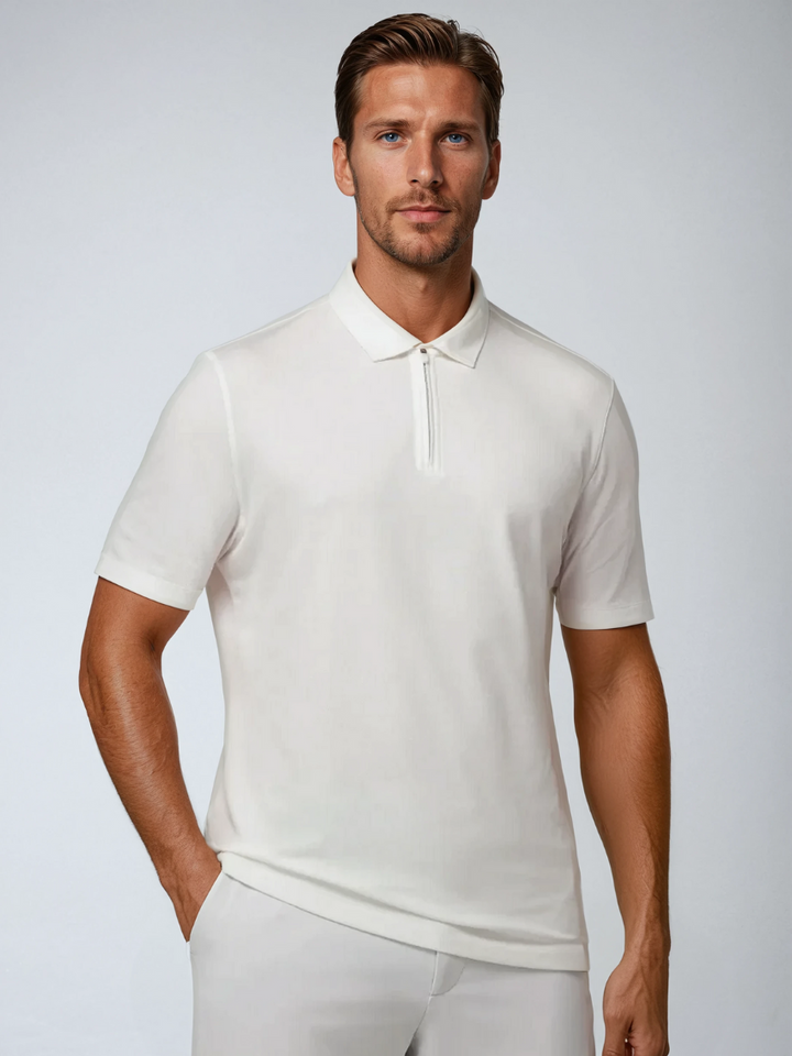 Zip Polo - White