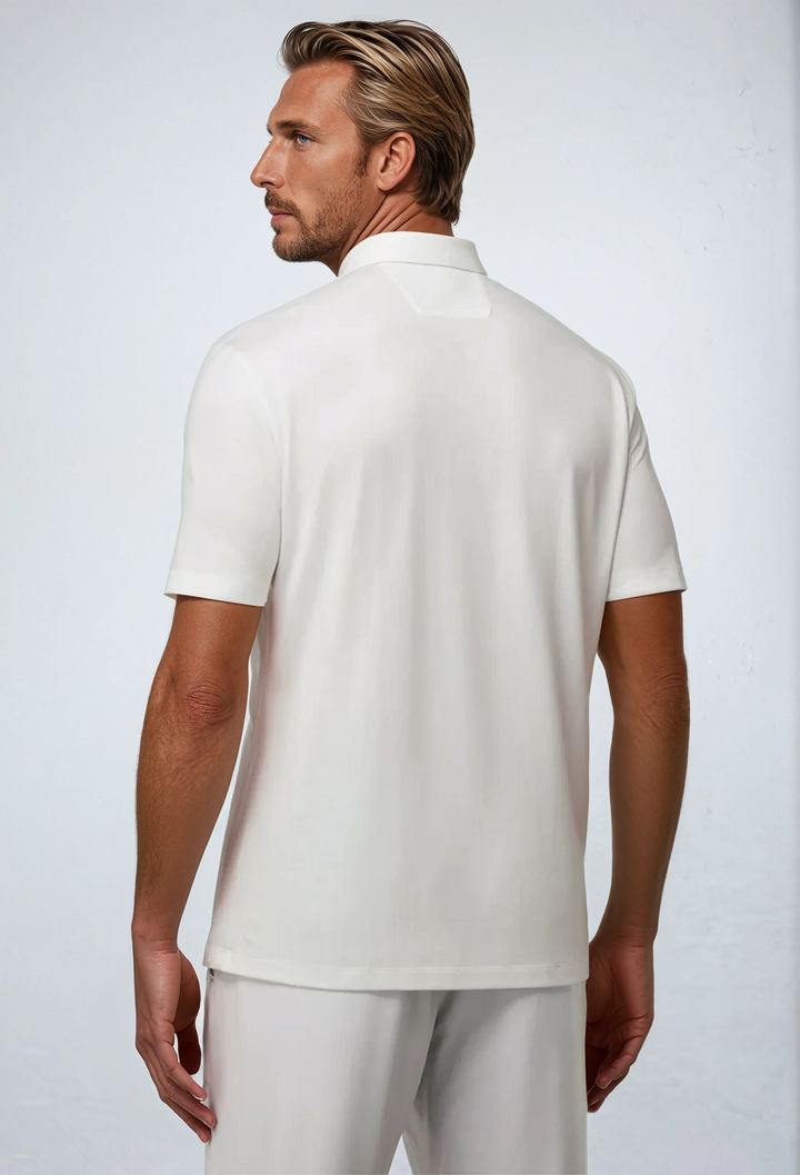Zip Polo - White