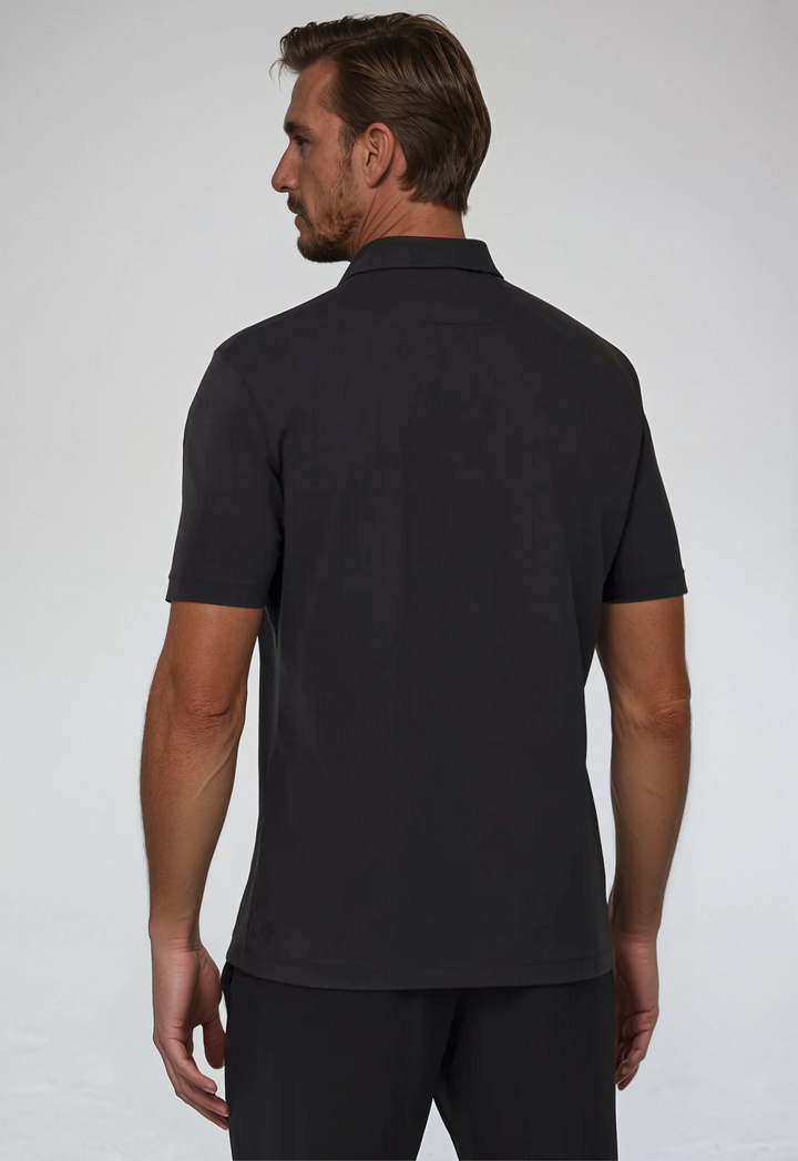 Zipper Polo - Black