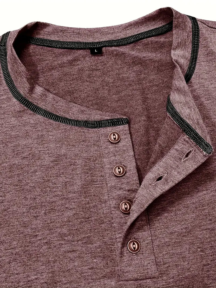 Orazio™ | Short Sleeve T-Shirt with Buttons