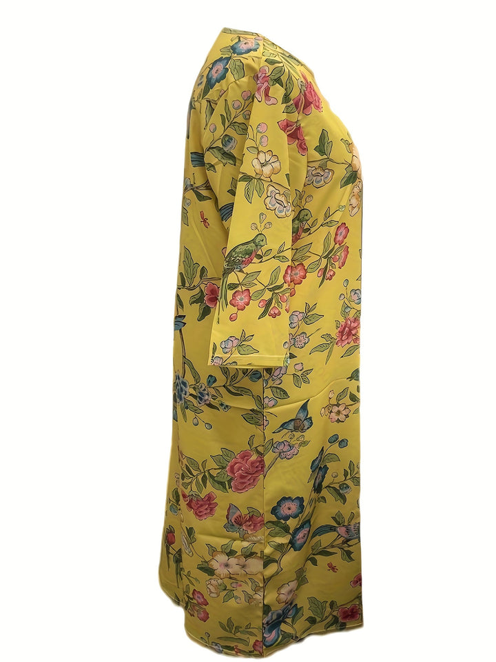 Isla | Elegant Floral Boho Beach Dress