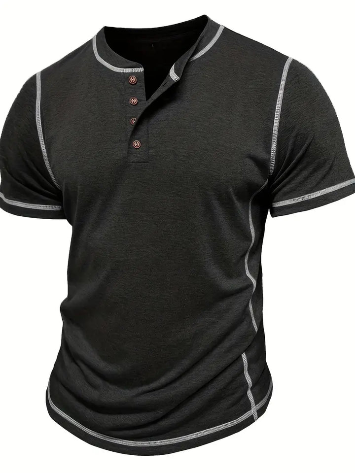 Orazio™ | Short Sleeve T-Shirt with Buttons