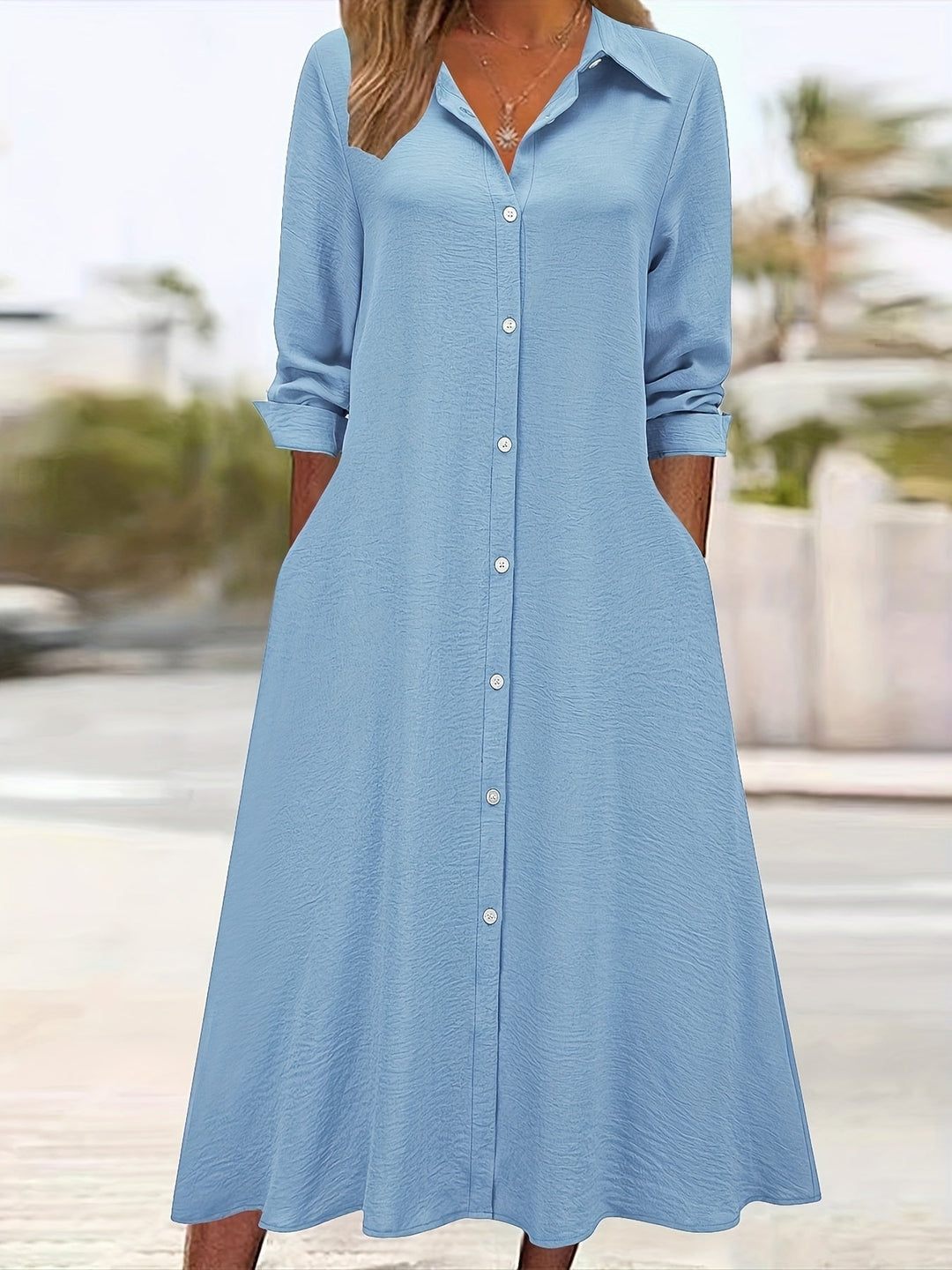 Ruby | Button-Down Chic Shirt Dress