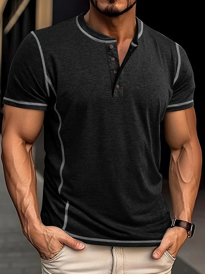 Orazio™ | Short Sleeve T-Shirt with Buttons