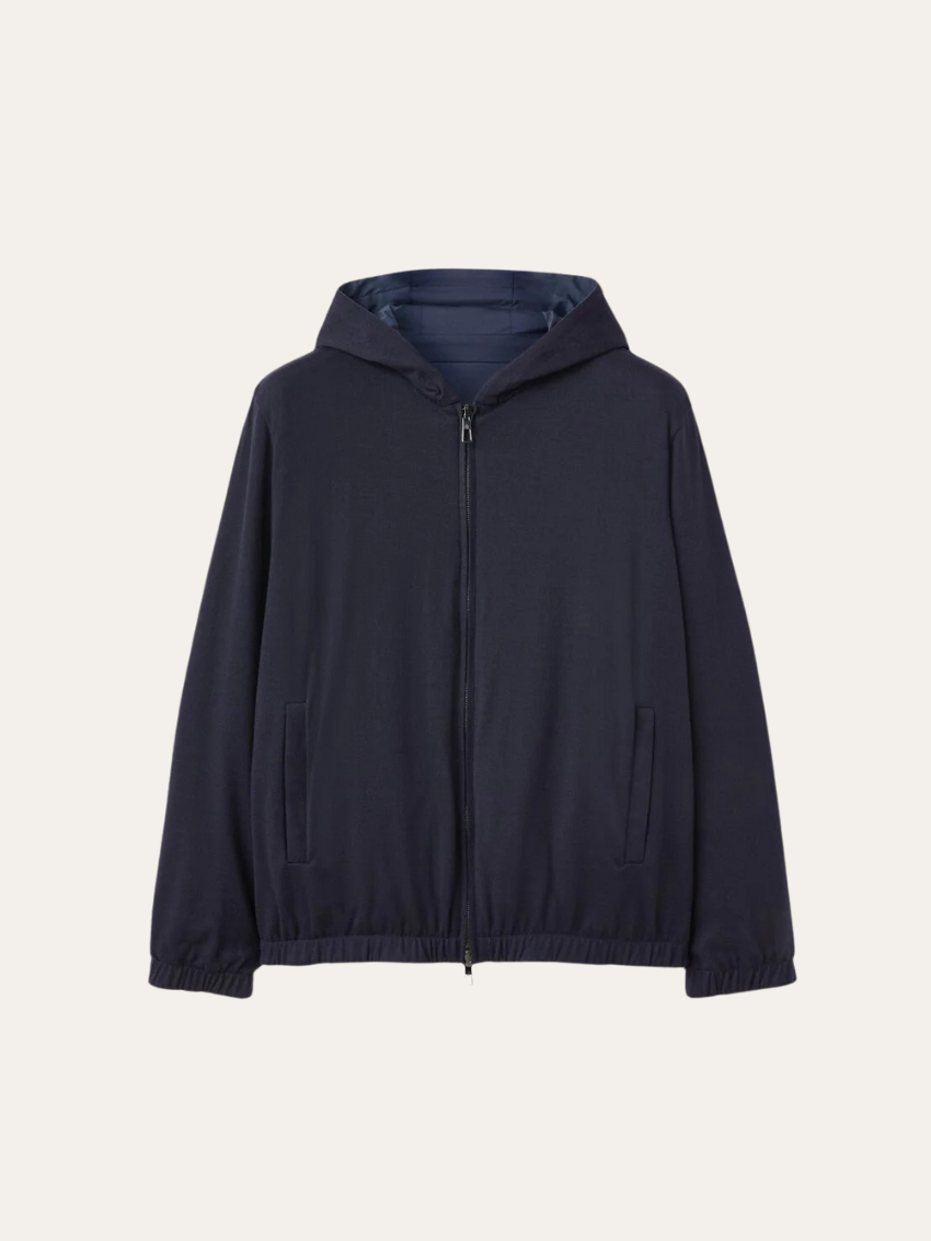 Reversible City Bomber Jacket – Navy Blue