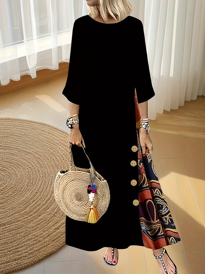 Cleo | Boho Side-Detail Maxi Dress