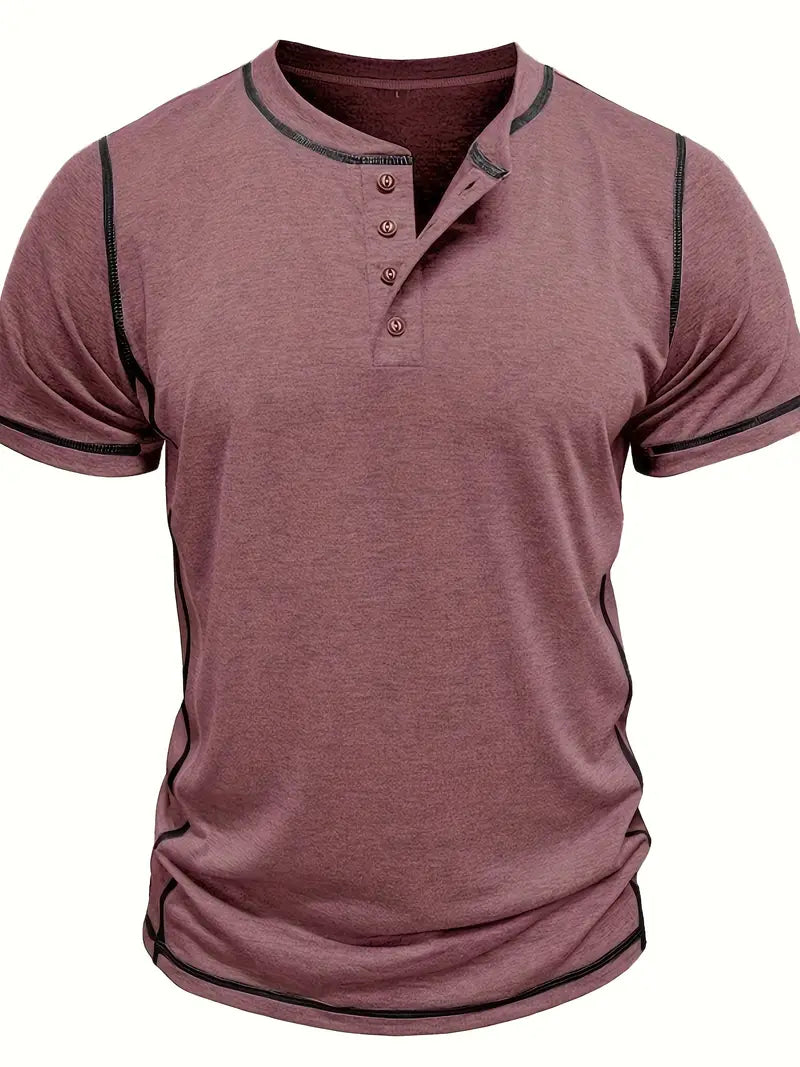 Orazio™ | Short Sleeve T-Shirt with Buttons