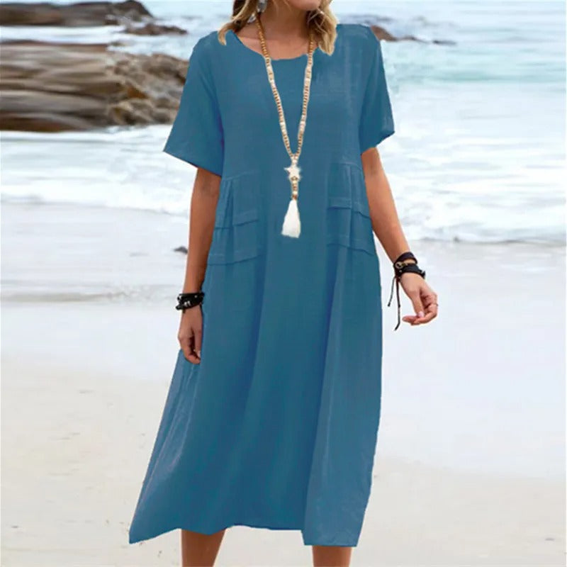 Ellie | Breezy Pocketed Beach Dress