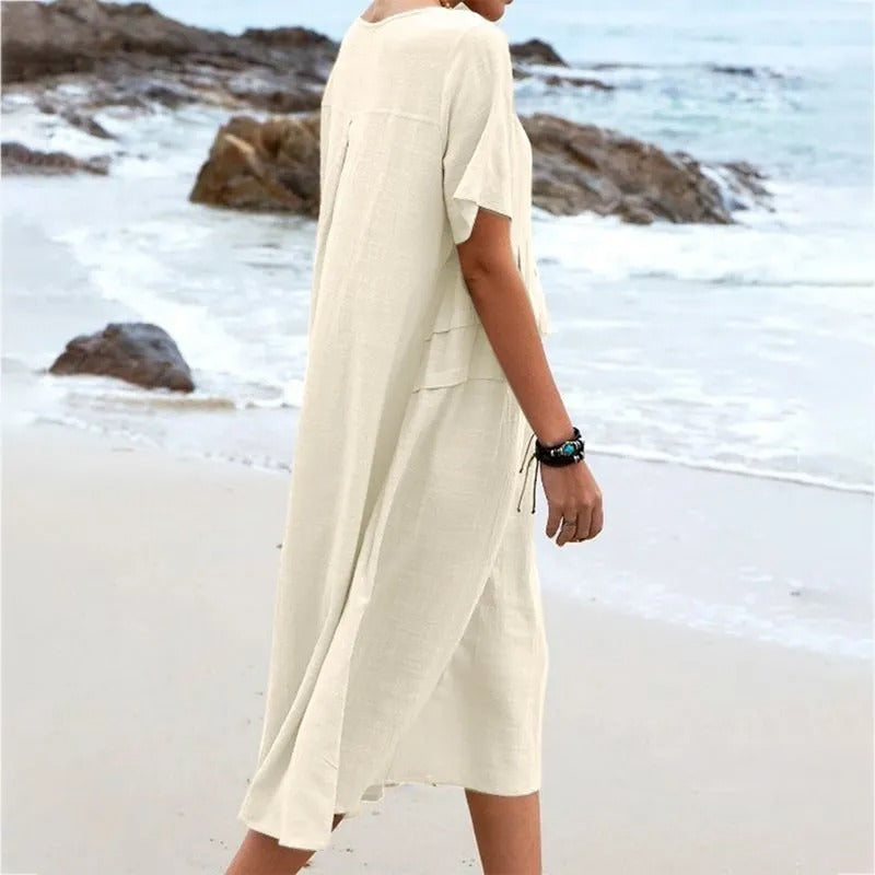 Ellie | Breezy Pocketed Beach Dress