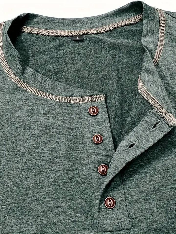Orazio™ | Short Sleeve T-Shirt with Buttons