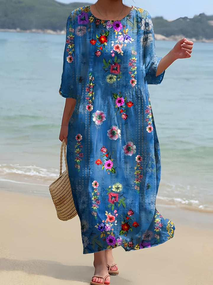 Layla | Coastal Bloom Relaxed Maxi Dress