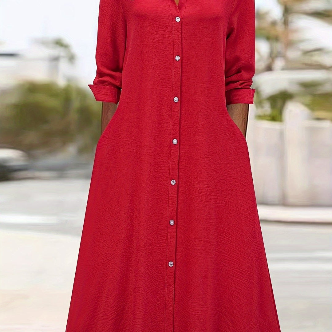 Ruby | Button-Down Chic Shirt Dress