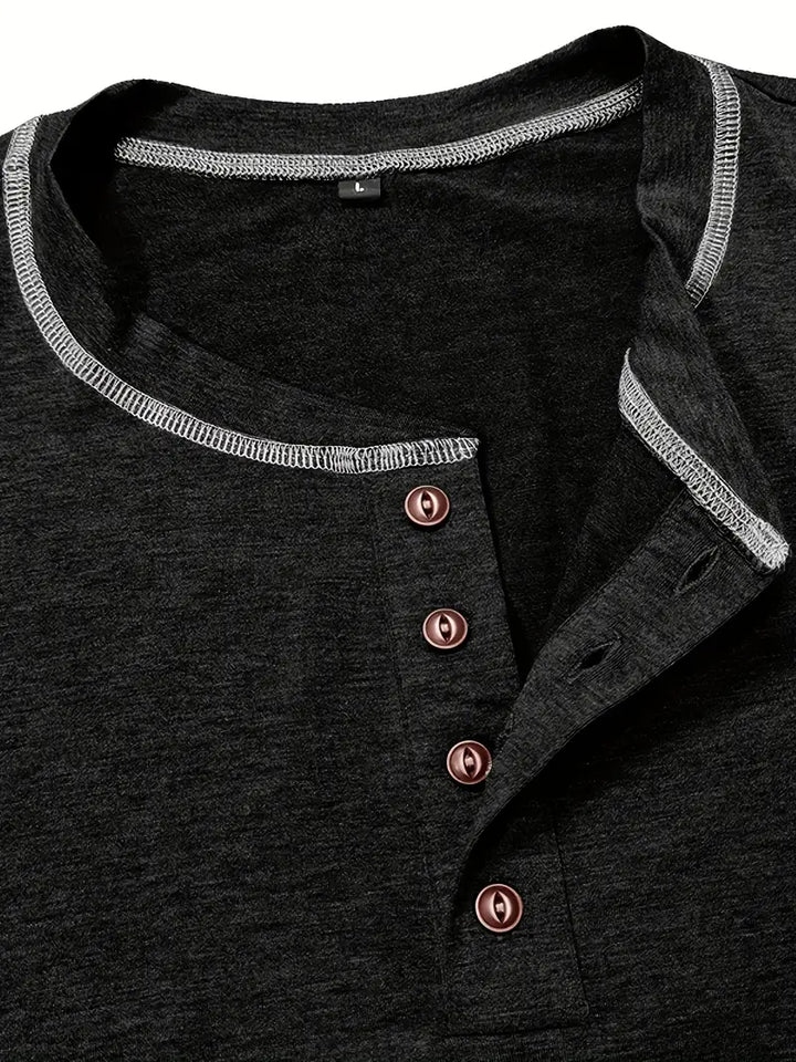 Orazio™ | Short Sleeve T-Shirt with Buttons