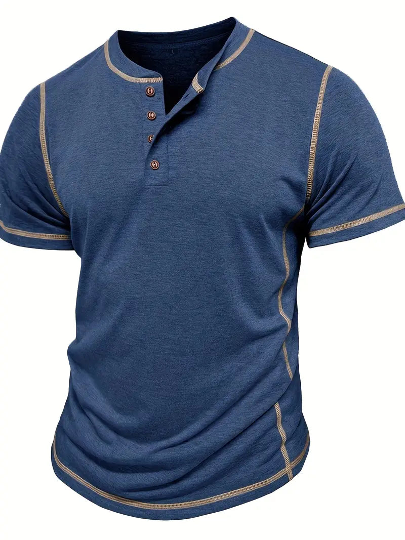Orazio™ | Short Sleeve T-Shirt with Buttons